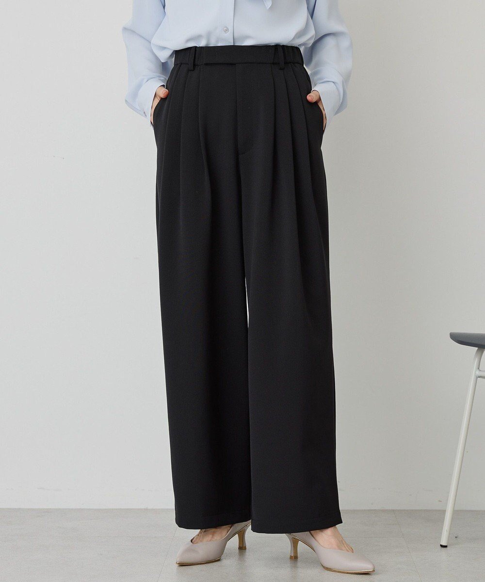 【アメリカンホリック/AMERICAN HOLIC】の【イージーケア】タックストレートパンツ 人気、トレンドファッション・服の通販 founy(ファニー) 　ファッション　Fashion　レディースファッション　Fashion for Women　パンツ　Pants & Trousers　オケージョン　Occasion Wear　春　Spring　ジャケット　Jacket, Outerwear　ストレート　Straight, Straight Cut　ワイド　Wide, Wide Fit　S/S・春夏　SS, Spring/Summer, Warm Season　おすすめ　Recommended / Our Picks　夏　Summer　エレガント 上品　Elegant　ビジネス 仕事 通勤　Business / Work / Commuting　 other-1|ID: prp329100004850580 ipo3291000000035548538