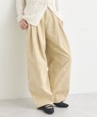 【アースミュージックアンドエコロジー/earth music&ecology】の【綿100】フラワー刺繍ツイルカーブパンツ ライトベージュ|ID: prp329100004850587 ipo3291000000035548565