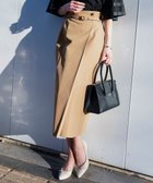 【エニィ スィス/any SiS】のツイステッドクリアチノ スカート ベージュ|ID: prp329100004850597 ipo3291000000036211870