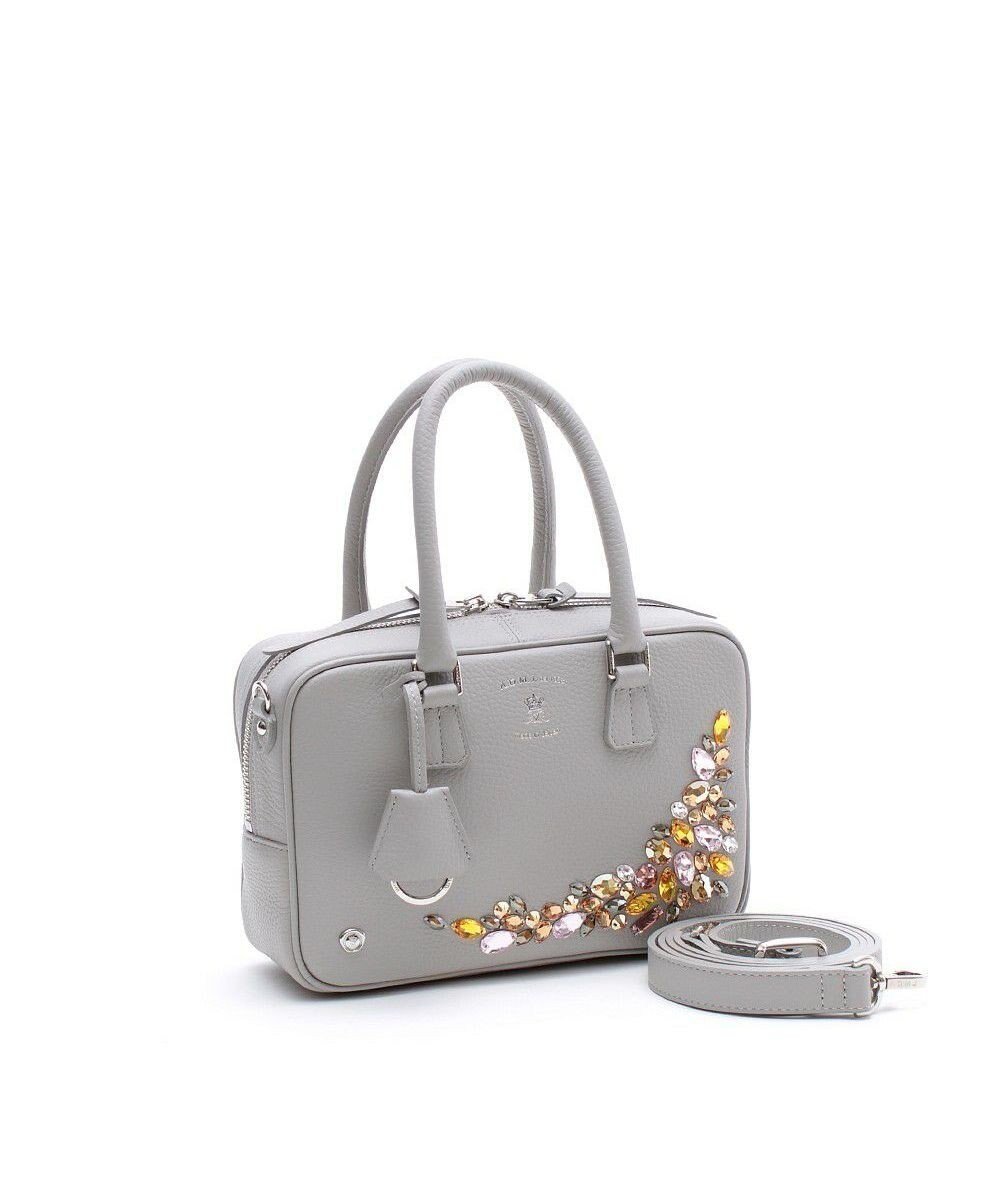 【アクセソワドゥマドモワゼルジャップ/A.D.M.J】のスワロフスキー・クリスタル 牛革 ボストンバッグ 23cm インテリア・キッズ・メンズ・レディースファッション・服の通販 founy(ファニー) ファッション Fashion レディースファッション Fashion for Women ダブル Double, Double-Breasted ボストン Boston ボストンバッグ Boston Bag, Retro Bag SG|ID: prp329100004850607 ipo3291000000035548664