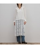 【グレース コンチネンタル/GRACE CONTINENTAL】のレースコンビフリルカフタンワンピース 人気、トレンドファッション・服の通販 founy(ファニー) ファッション Fashion レディースファッション Fashion for Women ワンピース Dresses スカラップ Scallop, Scalloped Edge デニム Denim, Jeans Material ドッキング Docking, Mixed Material ドレス Dress, One-Piece フラワー Flower, Floral フリル Frill, Ruffle レース Lace, Lace Fabric 夏 Summer 春 Spring S/S・春夏 SS, Spring/Summer, Warm Season thumbnail キナリ|ID: prp329100004850609 ipo3291000000035629595