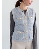 【テチチ/Te chichi】のツイードニットベスト グレー|ID: prp329100004850616 ipo3291000000035548723