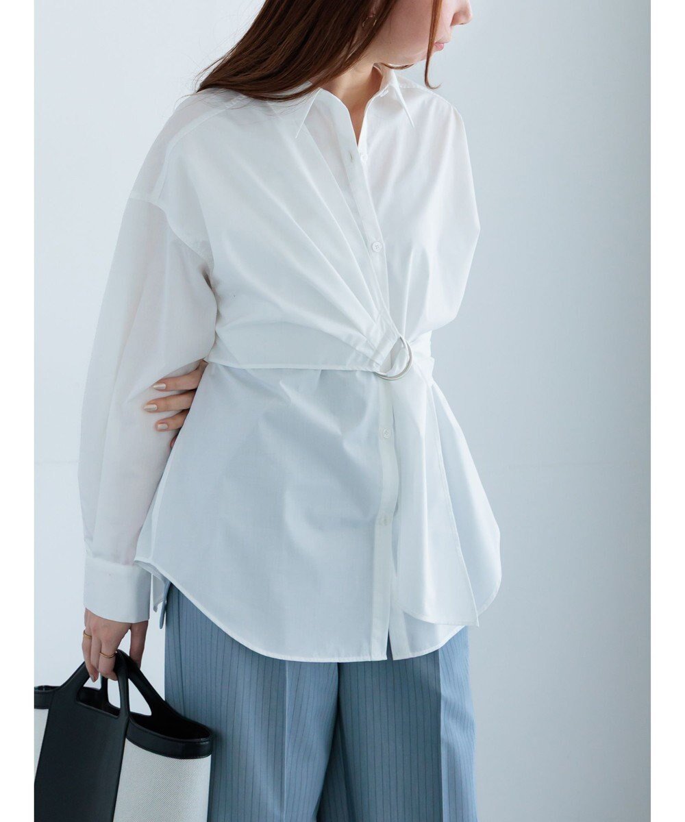 【テチチ/Te chichi】のDカンデザインシャツ インテリア・キッズ・メンズ・レディースファッション・服の通販 founy(ファニー) 　ファッション　Fashion　レディースファッション　Fashion for Women　トップス・カットソー　Cut & Sew Tops　シャツ・ブラウス・オフィスカジュアル　Elegant Blouses & Button-Ups　アシンメトリー　Asymmetrical Style　ドレープ　Drape, Draping Fabric　ベーシック　Basic, Essential　レギュラー　Regular, Standard Fit　夏　Summer　S/S・春夏　SS, Spring/Summer, Warm Season　A/W・秋冬　Autumn/Winter　オフホワイト|ID: prp329100004850618 ipo3291000000035548729