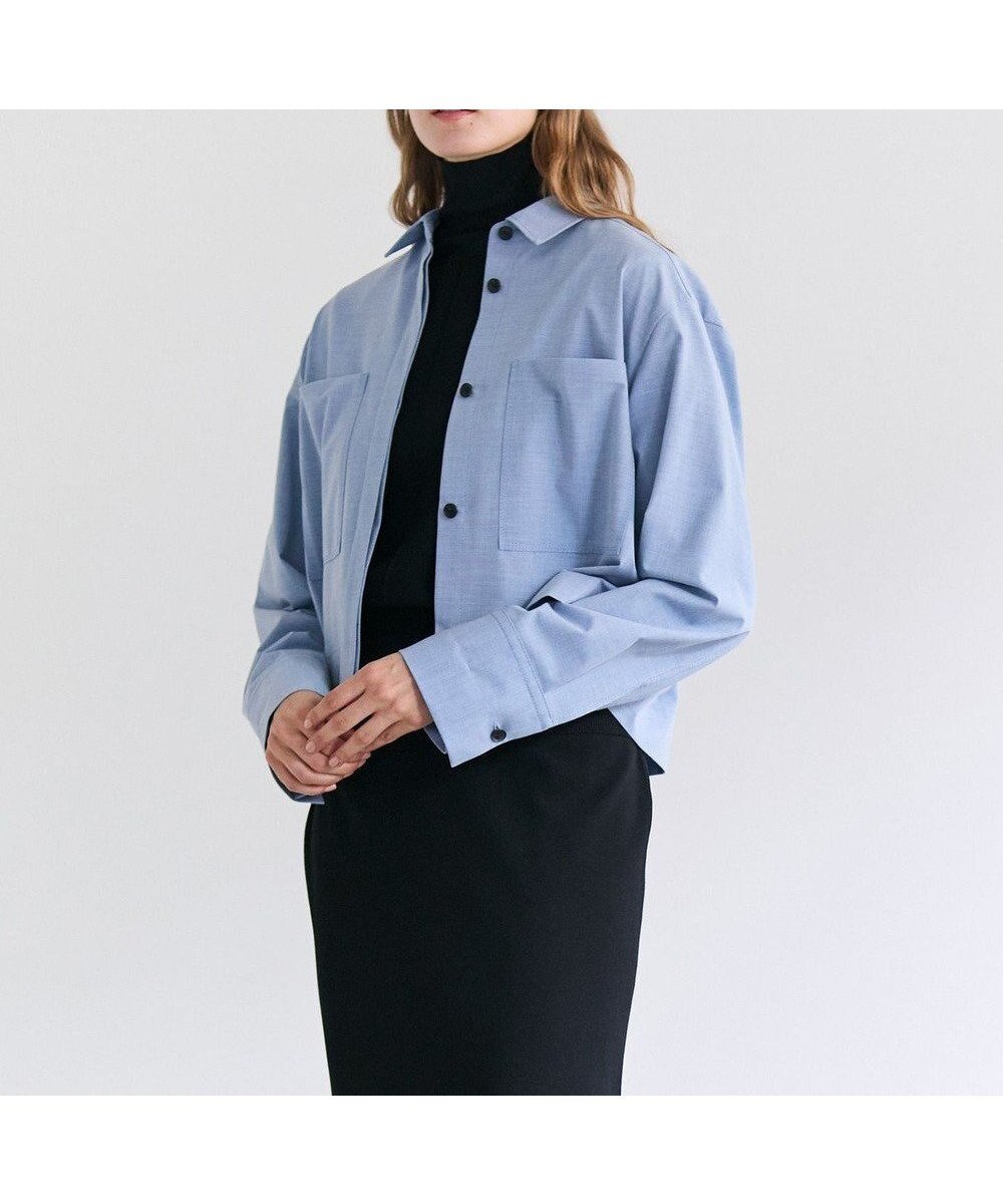 【ベイジ,/BEIGE,】のAPOPHY / ステッチディテールショートシャツジャケット インテリア・キッズ・メンズ・レディースファッション・服の通販 founy(ファニー) 　ファッション　Fashion　レディースファッション　Fashion for Women　アウター　Coat / Outerwear Collection　レディースジャケット・軽アウター　Jackets　ショート　Short, Short Length　セットアップ　Set-Up, Coordinated Outfit　バランス　Balance, Style Balance　フランス　France, French　ブルゾン　Blouson, Bomber Jacket　ポケット　Pocket, Pocket Detail　羽織　Haori, Light Jacket　ロング　Long, Long-Length　A/W・秋冬　Autumn/Winter　S/S・春夏　SS, Spring/Summer, Warm Season　夏　Summer　ビジネス 仕事 通勤　Business / Work / Commuting　Sax|ID: prp329100004850620 ipo3291000000035548748