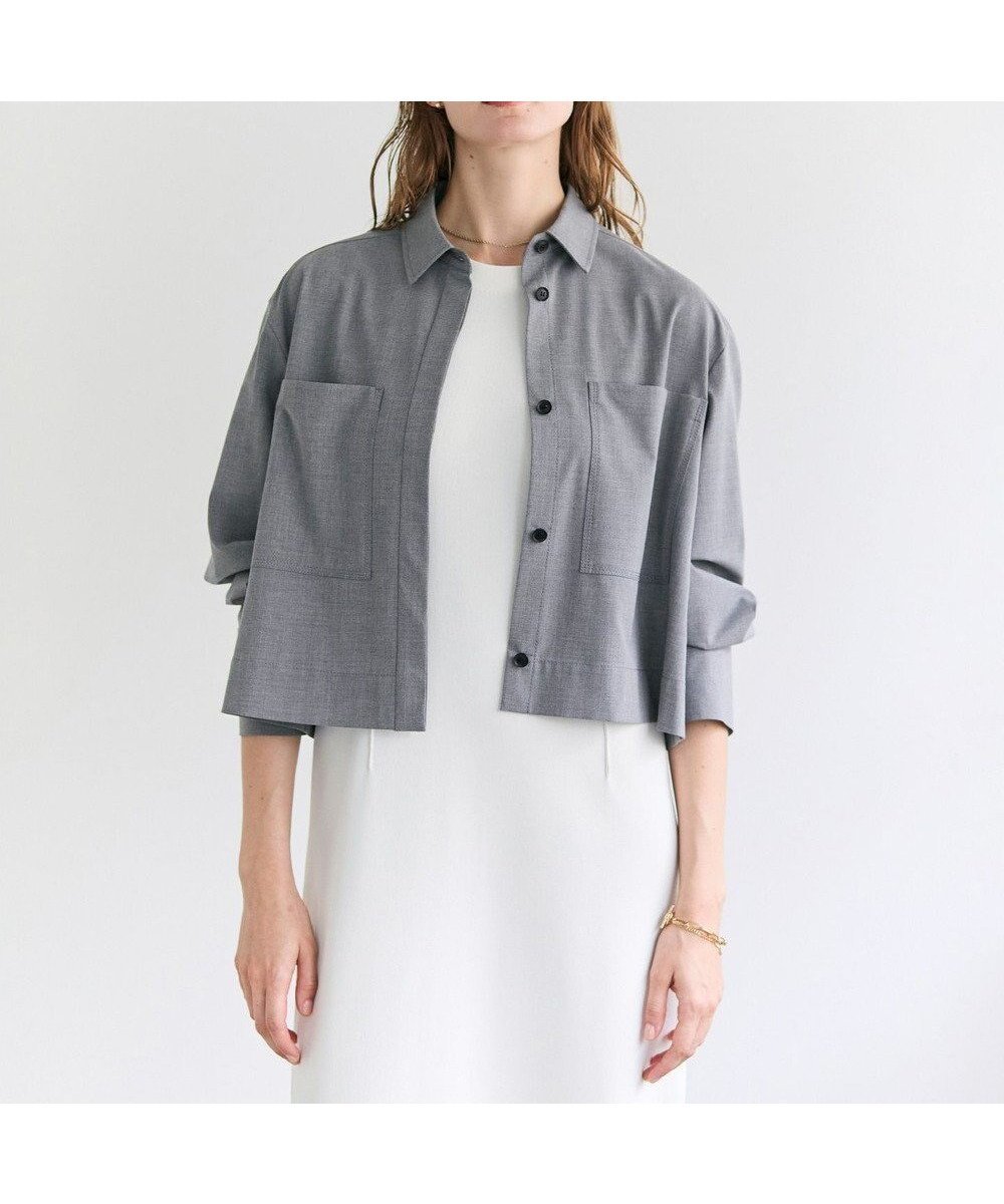 【ベイジ,/BEIGE,】のAPOPHY / ステッチディテールショートシャツジャケット インテリア・キッズ・メンズ・レディースファッション・服の通販 founy(ファニー) 　ファッション　Fashion　レディースファッション　Fashion for Women　アウター　Coat / Outerwear Collection　レディースジャケット・軽アウター　Jackets　ショート　Short, Short Length　セットアップ　Set-Up, Coordinated Outfit　バランス　Balance, Style Balance　フランス　France, French　ブルゾン　Blouson, Bomber Jacket　ポケット　Pocket, Pocket Detail　羽織　Haori, Light Jacket　ロング　Long, Long-Length　A/W・秋冬　Autumn/Winter　S/S・春夏　SS, Spring/Summer, Warm Season　夏　Summer　ビジネス 仕事 通勤　Business / Work / Commuting　L.Gray|ID: prp329100004850620 ipo3291000000035548749