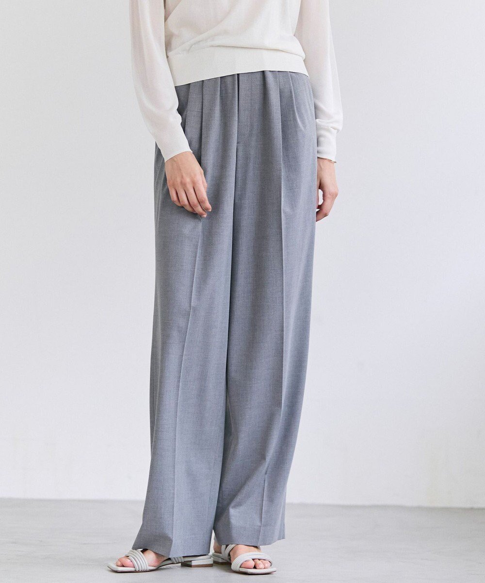 【ベイジ,/BEIGE,】のAPOPHY / ステッチディテールイージータックパンツ インテリア・キッズ・メンズ・レディースファッション・服の通販 founy(ファニー) 　ファッション　Fashion　レディースファッション　Fashion for Women　パンツ　Pants & Trousers　ギャザー　Gathered, Ruffled　ジャケット　Jacket, Outerwear　セットアップ　Set-Up, Coordinated Outfit　センター　Center, Center Line　フランス　France, French　ワイド　Wide, Wide Fit　ビジネス 仕事 通勤　Business / Work / Commuting　夏　Summer　S/S・春夏　SS, Spring/Summer, Warm Season　A/W・秋冬　Autumn/Winter　L.Gray|ID: prp329100004850621 ipo3291000000035548753