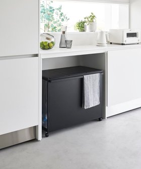 【タワー/tower】の蓋付き目隠し分別ダストワゴン タワー 45L 3分別 ブラック 人気、トレンドファッション・服の通販 founy(ファニー) ファッション Fashion レディースファッション Fashion for Women スタイリッシュ Stylish, Fashionable タオル Towel, Bath Towel |ID:prp329100004850624