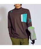 【ピーダブリュサーキュラス/PW CIRCULUS / MEN】の【吸水速乾 / UV遮蔽率99.5% UVカット / ストレッチ】【MEN】ロングスリーブ ポケットモックT ゴルフ ダークブラウン系|ID: prp329100004850642 ipo3291000000035556074
