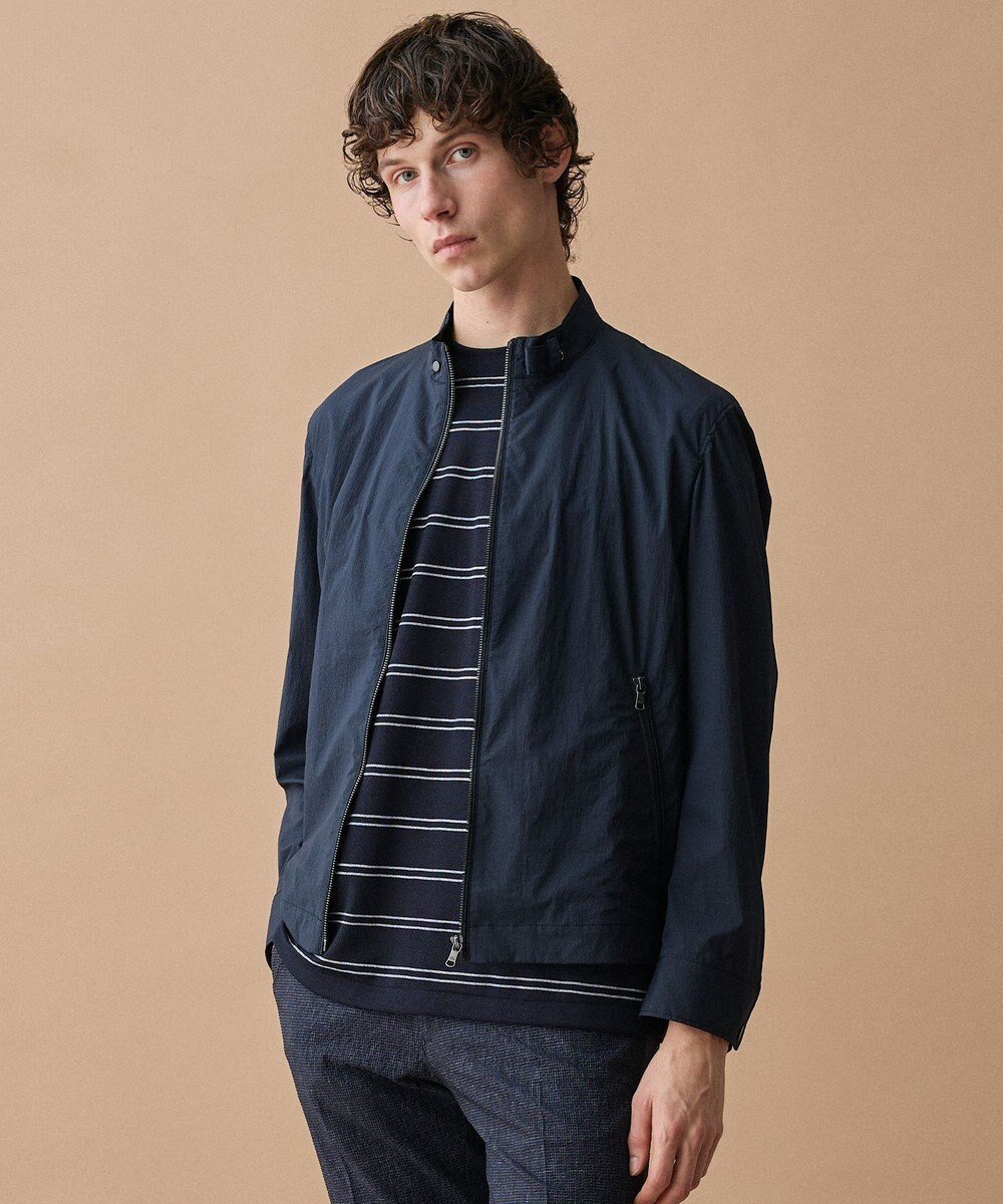 【ジョセフ アブード/JOSEPH ABBOUD / MEN】の【軽量/ストレッチ】アクティブレジャー ライダー スブルゾン 人気、トレンドファッション・服の通販 founy(ファニー) 　ファッション　Fashion　メンズファッション　Fashion for Men　アウター　Men's Coats Outerwear　ブルゾンジャケット / カジュアルアウター　Bomber Jackets & Blousons　春　Spring　軽量　Lightweight, Ultra Light　シャーリング　Shirring, Ruched　ショート　Short, Short Length　ジャケット　Jacket, Outerwear　ストレッチ　Stretch, Stretchy Fabric　フィット　Fit, Slim Fit　ブルゾン　Blouson, Bomber Jacket　ライダースジャケット　Riders, Biker Jacket　リップ　Lip, Lip Motif　S/S・春夏　SS, Spring/Summer, Warm Season　おすすめ　Recommended / Our Picks　夏　Summer　旅行　Travel　 other-1|ID: prp329100004850647 ipo3291000000035556201