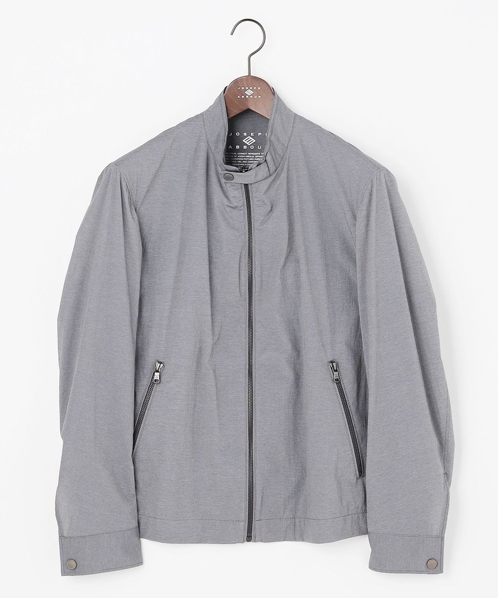 【ジョセフ アブード/JOSEPH ABBOUD / MEN】の【軽量/ストレッチ】アクティブレジャー ライダー スブルゾン インテリア・キッズ・メンズ・レディースファッション・服の通販 founy(ファニー) 　ファッション　Fashion　メンズファッション　Fashion for Men　アウター　Men's Coats Outerwear　ブルゾンジャケット / カジュアルアウター　Bomber Jackets & Blousons　春　Spring　軽量　Lightweight, Ultra Light　シャーリング　Shirring, Ruched　ショート　Short, Short Length　ジャケット　Jacket, Outerwear　ストレッチ　Stretch, Stretchy Fabric　フィット　Fit, Slim Fit　ブルゾン　Blouson, Bomber Jacket　ライダースジャケット　Riders, Biker Jacket　リップ　Lip, Lip Motif　S/S・春夏　SS, Spring/Summer, Warm Season　おすすめ　Recommended / Our Picks　夏　Summer　旅行　Travel　ライトグレー系|ID: prp329100004850647 ipo3291000000035556206