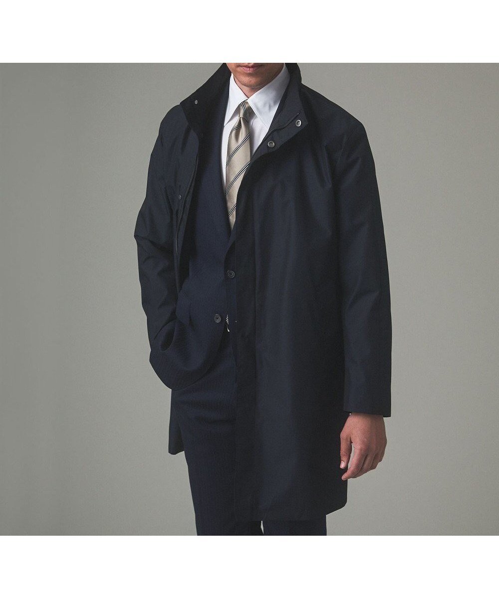 【五大陸/gotairiku / MEN】の【防水/軽量/シワになりにくい】ラスタードビーメモリーラミネーションコート_スタンドカラー(24年モデル) インテリア・キッズ・メンズ・レディースファッション・服の通販 founy(ファニー) ファッション Fashion メンズファッション Fashion for Men アウター Men's Coats Outerwear インナー Innerwear シンプル Simple, Minimal ジャケット Jacket, Outerwear スタンド Stand Collar, Upright Stand ダウン Down, Puffer ビジネス 仕事 通勤 Business / Work / Commuting 冬 Winter / This Winter 定番 Standard, Basic Item 春 Spring A/W・秋冬 Autumn/Winter 軽量 Lightweight, Ultra Light ネイビー系8|ID: prp329100004850649 ipo3291000000035556239