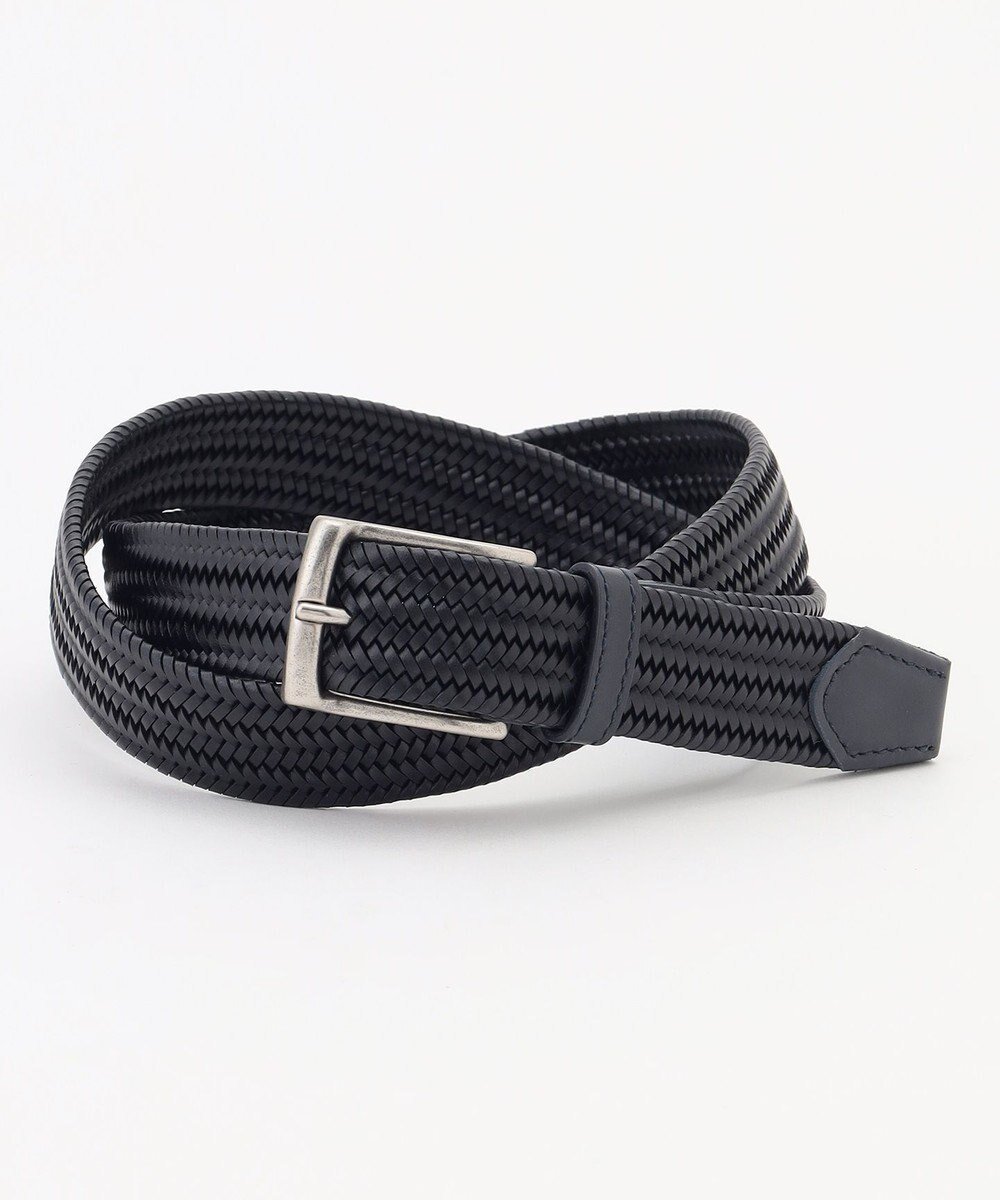 【ジョセフ アブード/JOSEPH ABBOUD / MEN】の【イタリア素材・ストレッチ・日本製】ストレッチレザーベルト インテリア・キッズ・メンズ・レディースファッション・服の通販 founy(ファニー) 　ファッション　Fashion　メンズファッション　Fashion for Men　イタリア　Italy　ストレッチ　Stretch, Stretchy Fabric　スラックス　Slacks, Dress Pants　デニム　Denim, Jeans Material　ドレス　Dress, One-Piece　メッシュ　Mesh, Net Fabric　おすすめ　Recommended / Our Picks　日本製　Made In Japan　エレガント 上品　Elegant　ビジネス 仕事 通勤　Business / Work / Commuting　ネイビー系|ID: prp329100004850652 ipo3291000000035556319