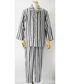 【ウチノ/UCHINO / MEN】のマシュマロガーゼシックシンストライプメンズパジャマ グレー|ID: prp329100004850660 ipo3291000000035556564