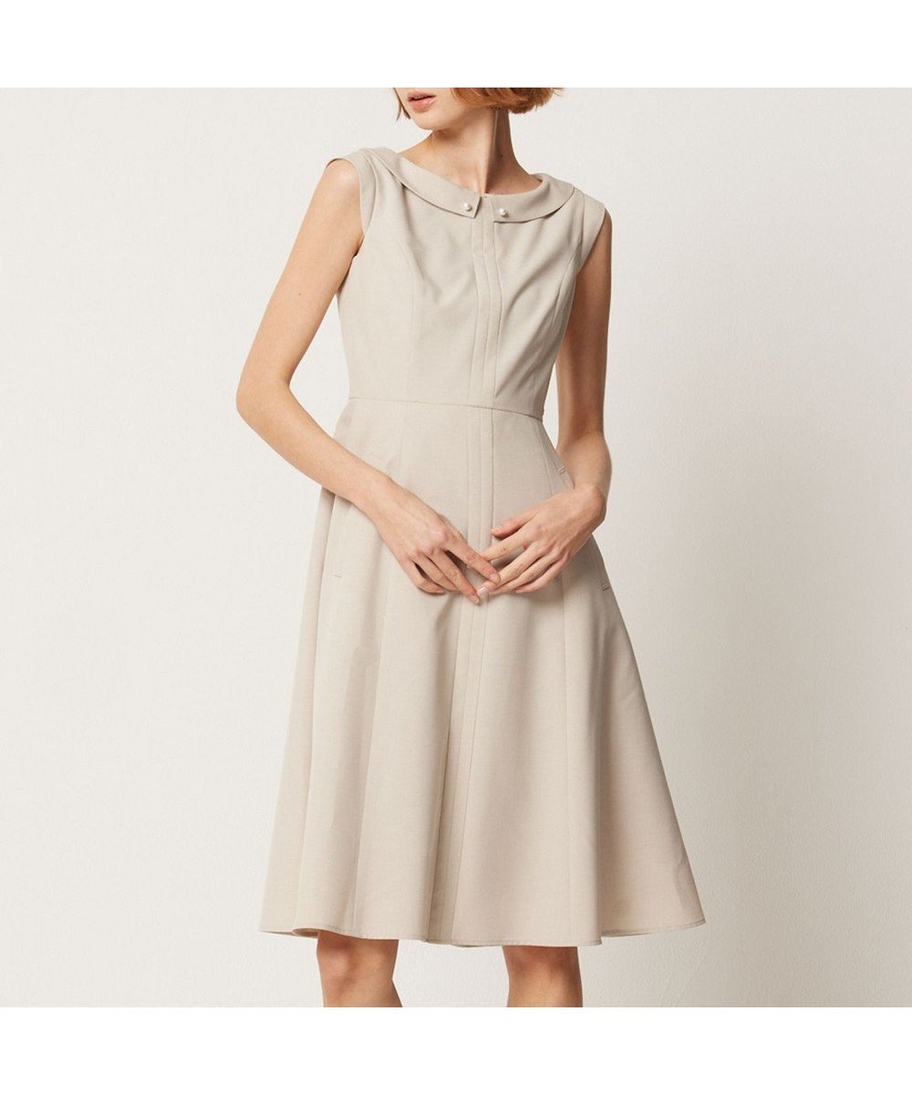 【トッカ/TOCCA】の【消臭】SUMMER ENTRANCE 襟付きドレス インテリア・キッズ・メンズ・レディースファッション・服の通販 founy(ファニー) 　ファッション　Fashion　レディースファッション　Fashion for Women　ワンピース　Dresses　フォーマル・パーティードレス・結婚式用ドレス　Elegant & Casual Dresses　2024年　2024　2024春夏・S/S　Spring/Summer 2024 SS24　サマー　Summer, Summer Style　ドレス　Dress, One-Piece　パール　Pearl, Pearl Accent　吸水　Absorbent, Quick-Dry　夏　Summer　春　Spring　S/S・春夏　SS, Spring/Summer, Warm Season　A/W・秋冬　Autumn/Winter　ベージュ系|ID: prp329100004850666 ipo3291000000035556679