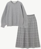 【エニー/ANY】のニットセットアップ 人気、トレンドファッション・服の通販 founy(ファニー) ファッション Fashion レディースファッション Fashion for Women トップス・カットソー Cut & Sew Tops ニット Knit Tops & Sweaters セットアップ Matching Sets レディーストップス・ブラウス Tops & Blouses / Assorted Women's Tops なめらか Smooth, Silky Texture セットアップ Set-Up, Coordinated Outfit セーター Sweater, Knitwear ミラノリブ Milano Rib, Milano Stitch エレガント 上品 Elegant A/W・秋冬 Autumn/Winter thumbnail グレー×オフ|ID: prp329100004850669 ipo3291000000036272623