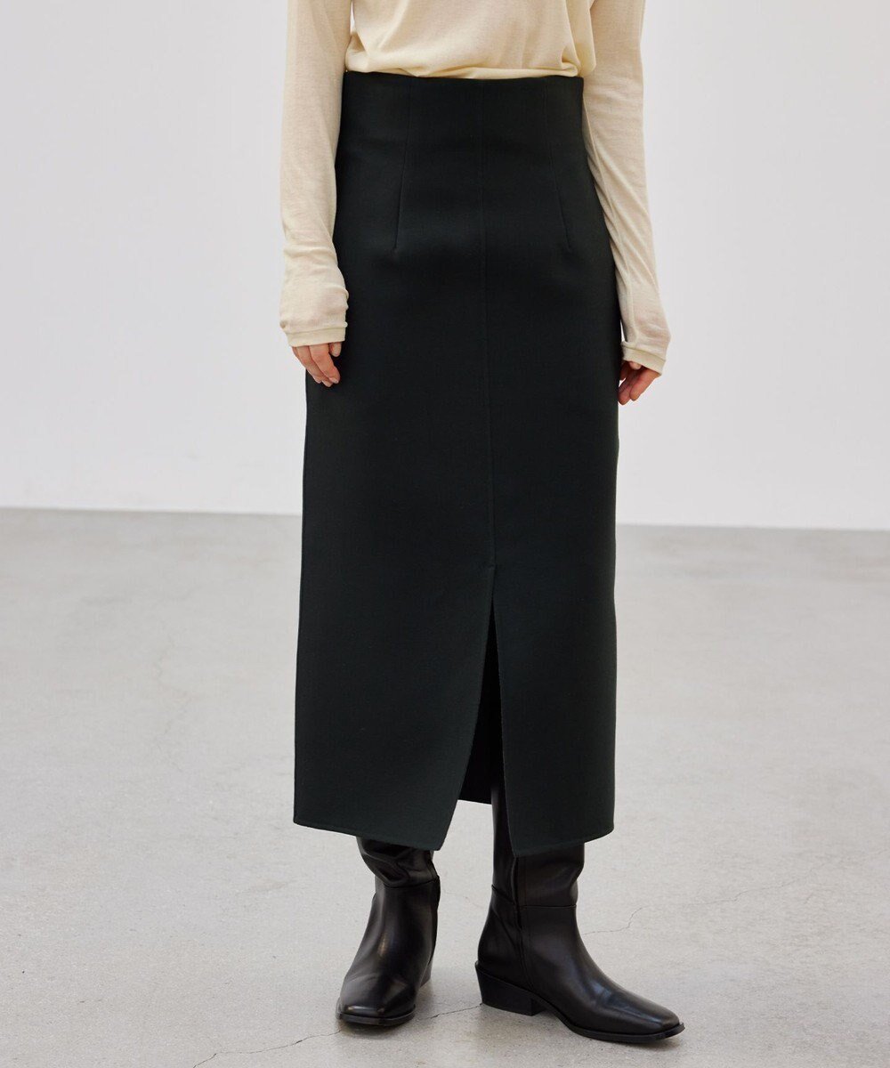 【ベイジ,/BEIGE,】のGRANET / ウールリバーIラインスカート インテリア・キッズ・メンズ・レディースファッション・服の通販 founy(ファニー) 　ファッション　Fashion　レディースファッション　Fashion for Women　スカート　Skirts　ジャケット　Jacket, Outerwear　スタイリッシュ　Stylish, Fashionable　スリット　Slit, Slit Detail　セットアップ　Set-Up, Coordinated Outfit　ダブル　Double, Double-Breasted　フロント　Front, Front Design　エレガント 上品　Elegant　ビジネス 仕事 通勤　Business / Work / Commuting　A/W・秋冬　Autumn/Winter　Green×Top|ID: prp329100004850670 ipo3291000000035556842