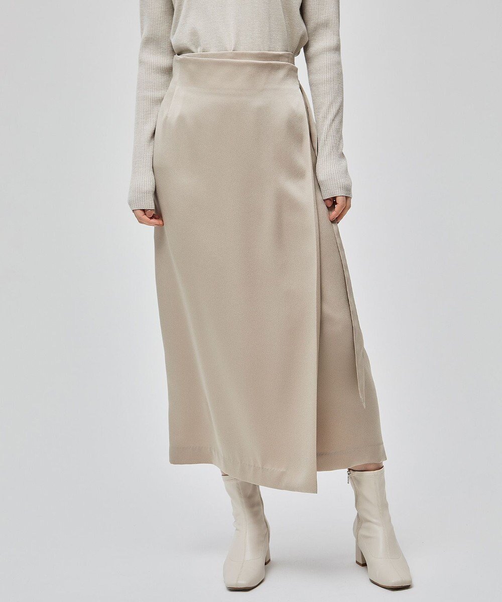 【ベイジ,/BEIGE,】のFLEUR / ラップスカート 人気、トレンドファッション・服の通販 founy(ファニー) 　ファッション　Fashion　レディースファッション　Fashion for Women　スカート　Skirts　とろみ　Fluid, Flowy Fabric　サテン　Satin, Glossy Fabric　セットアップ　Set-Up, Coordinated Outfit　ドレープ　Drape, Draping Fabric　ラップ　Wrap, Wrap Design　ロング　Long, Long-Length　ワンポイント　One Point, Statement Accent　エレガント 上品　Elegant　人気　Popular, Best Seller　ビジネス 仕事 通勤　Business / Work / Commuting　夏　Summer　S/S・春夏　SS, Spring/Summer, Warm Season　A/W・秋冬　Autumn/Winter　 other-1|ID: prp329100004850678 ipo3291000000035556955