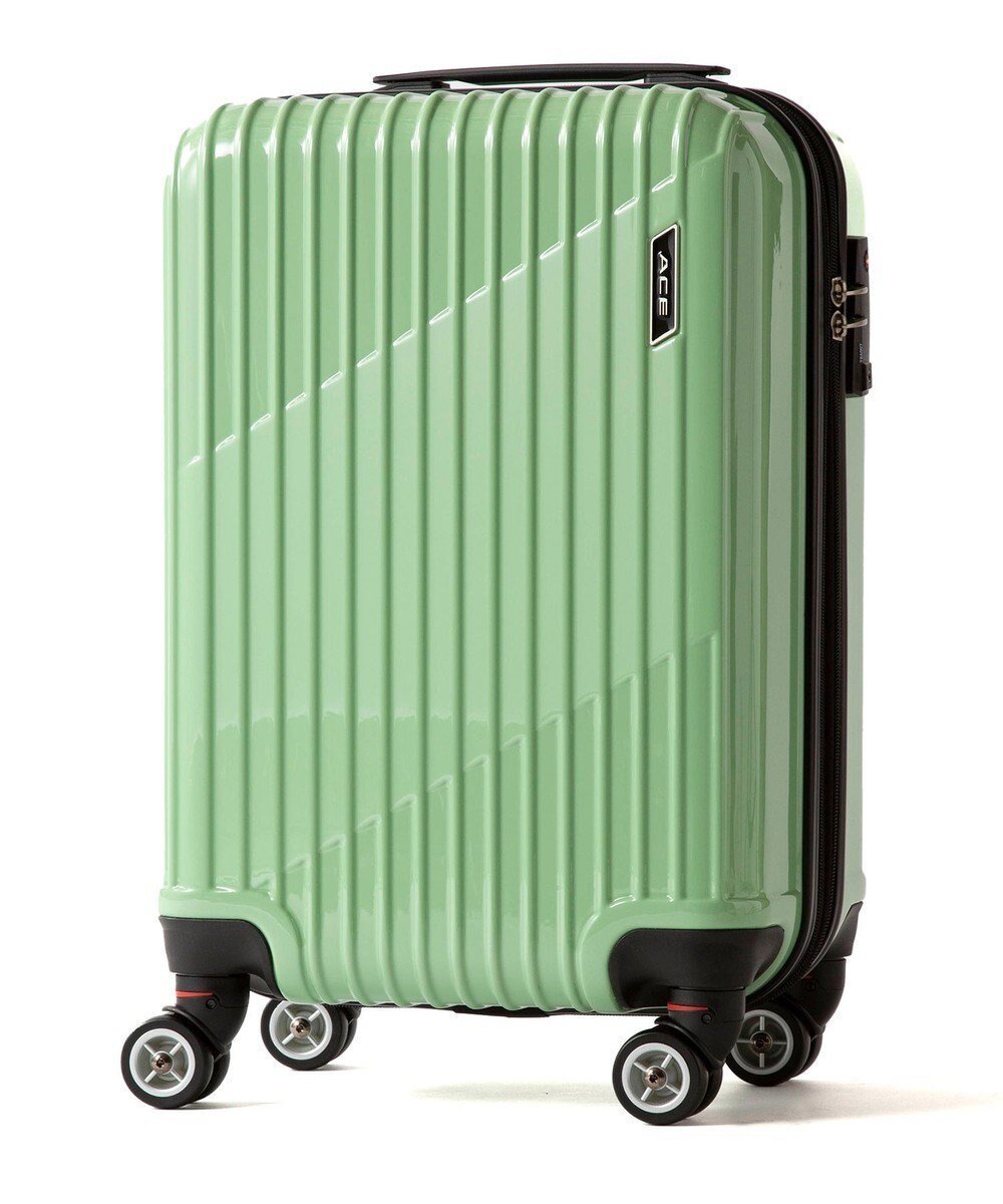 【エースバッグズアンドラゲッジ/ACE BAGS & LUGGAGE】のACE クレスタ スーツケース エキスパンド機能 2~3泊 機内持ち込み 06316 エース インテリア・キッズ・メンズ・レディースファッション・服の通販 founy(ファニー) 　ファッション　Fashion　レディースファッション　Fashion for Women　スーツ　Business Suits & Workwear　スーツケース キャリーケース　Suitcase / Carry Case　ポケット　Pocket, Pocket Detail　ライトグリーン|ID: prp329100004850686 ipo3291000000035557132