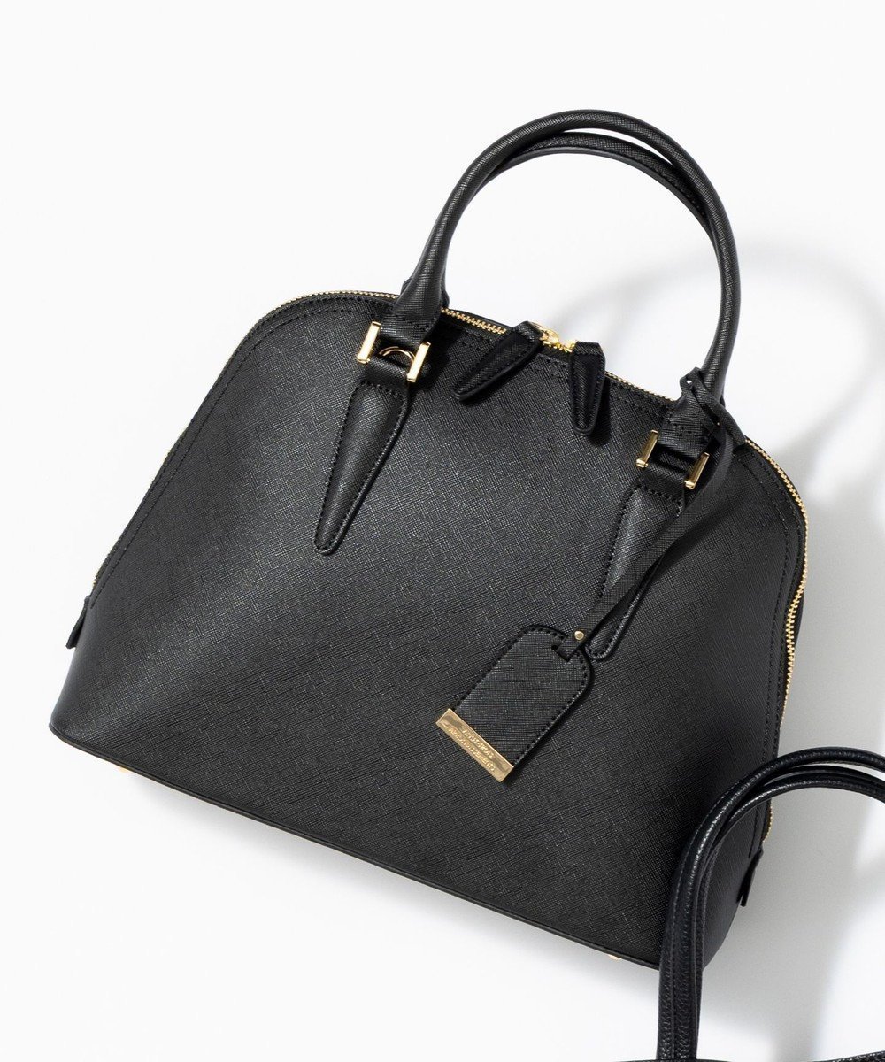 【23区/NIJYUSANKU】の【VERY3月号掲載】ブガッティ型 2WAY トートバッグ インテリア・キッズ・メンズ・レディースファッション・服の通販 founy(ファニー) 　雑誌掲載アイテム　Magazine Picks & Fashion Features　ファッション雑誌　Fashion Magazines　ヴェリィ　VERY　ファッション　Fashion　レディースファッション　Fashion for Women　バッグ　Bags　3月号　March Issue　コンパクト　Compact, Small Size　ダブル　Double, Double-Breasted　ラウンド　Round, Round Neck　人気　Popular, Best Seller　定番　Standard, Basic Item　雑誌　Magazine, Fashion Magazine　ブラック系|ID: prp329100004850695 ipo3291000000035557528