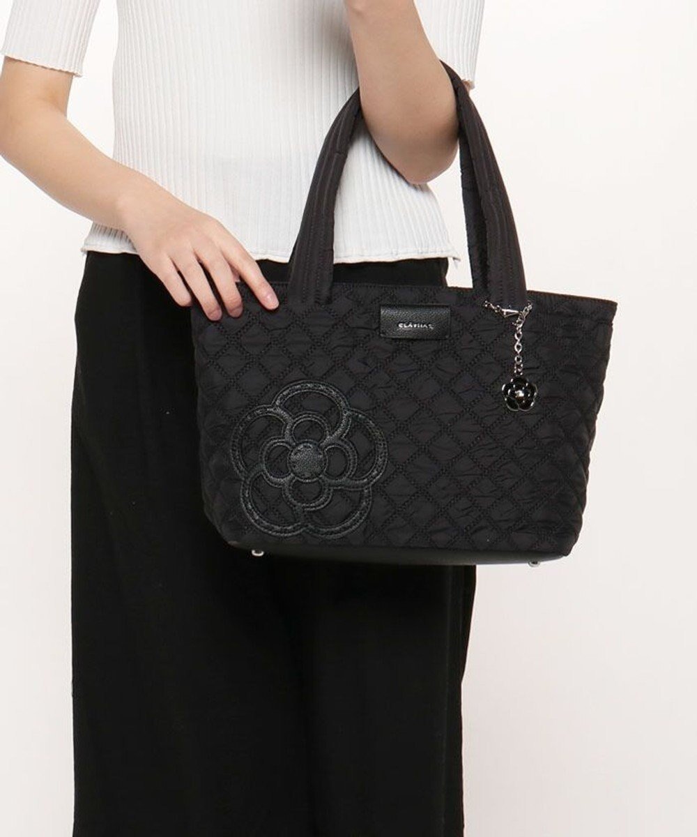 【クレイサス/CLATHAS】のカペラ トートバッグ(小) インテリア・キッズ・メンズ・レディースファッション・服の通販 founy(ファニー) 　ファッション　Fashion　レディースファッション　Fashion for Women　バッグ　Bags　ダブル　Double, Double-Breasted　ハンド　Hand, Handmade　人気　Popular, Best Seller　ブラック|ID: prp329100004850698 ipo3291000000035557618