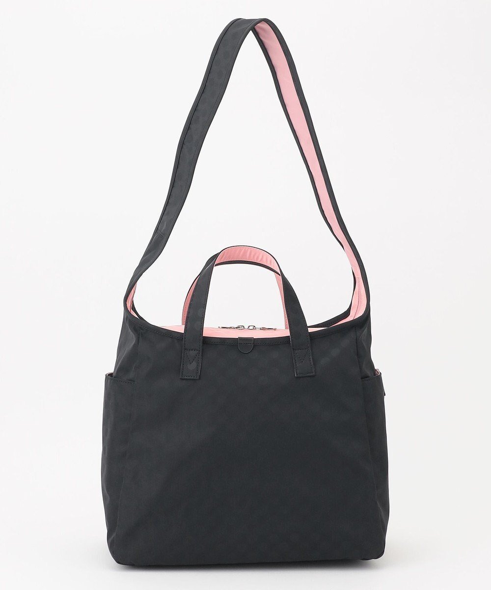 【イザック/Y'SACCS】の小西真奈美×Y SACCS Polka Dots ハンドル付きアクティブショルダーバッグ インテリア・キッズ・メンズ・レディースファッション・服の通販 founy(ファニー) 　雑誌掲載アイテム　Magazine Picks & Fashion Features　ファッション雑誌　Fashion Magazines　オトナノオシャレテチョウ　大人のおしゃれ手帖　ファッション　Fashion　レディースファッション　Fashion for Women　バッグ　Bags　5月号　May Issue　ジャカード／ジャガード　Jacquard, Woven Pattern　スマート　Smart, Elegant　雑誌　Magazine, Fashion Magazine　ドット　Polka Dot, Dot Pattern　ポケット　Pocket, Pocket Detail　ラウンド　Round, Round Neck　旅行　Travel　ブラック|ID: prp329100004850702 ipo3291000000035557917