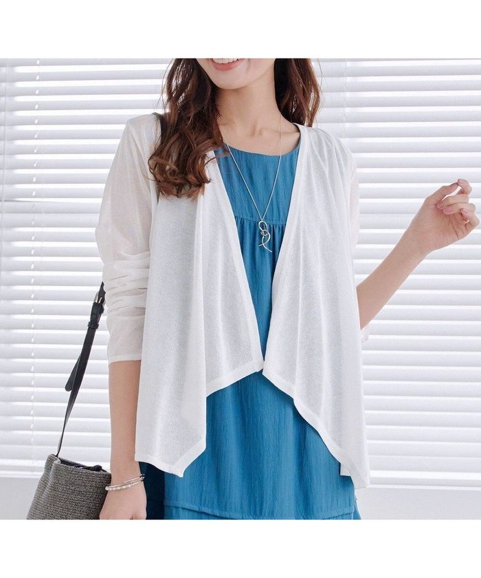 【ティアクラッセ/Tiaclasse】の【洗える】ドレープカーディガン インテリア・キッズ・メンズ・レディースファッション・服の通販 founy(ファニー) https://founy.com/ ファッション Fashion レディースファッション Fashion for Women トップス・カットソー Cut & Sew Tops カーディガン・羽織り Layered Style Cardigans ウォッシャブル Machine Washable カーディガン Cardigan, Knitwear サマー Summer, Summer Style ショート Short, Short Length シンプル Simple, Minimal ドレープ Drape, Draping Fabric ポケット Pocket, Pocket Detail 夏 Summer 春 Spring S/S・春夏 SS, Spring/Summer, Warm Season 洗える Machine Washable 無地 Plain, Solid Color |ID: prp329100004850734 ipo3291000000035559194