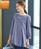 【ティアクラッセ/Tiaclasse】の【洗える・スマート裏起毛】アシメタックチュニックブラウス サックスグレー|ID: prp329100004850744 ipo3291000000035560239