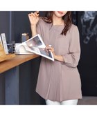 【ティアクラッセ/Tiaclasse】の【洗える・スマート裏起毛】アシメタックチュニックブラウス グレージュ|ID: prp329100004850744 ipo3291000000035560244