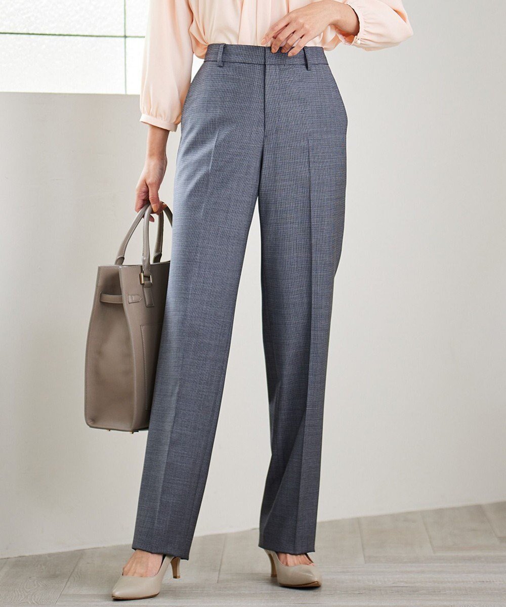 【23区/NIJYUSANKU】の【セットアップ対応/新色追加】ラフィーネウール フルレングスパンツ インテリア・キッズ・メンズ・レディースファッション・服の通販 founy(ファニー) 　ファッション　Fashion　レディースファッション　Fashion for Women　セットアップ　Matching Sets　レディースパンツ・ボトムス　Pants & Trousers / Bottoms　ジャケット　Jacket, Outerwear　スーツ　Suit, Formalwear　セットアップ　Set-Up, Coordinated Outfit　タイトスカート　Pencil Skirt, Tight Skirt　テーパード　Tapered, Tapered Pants　定番　Standard, Basic Item　フレア　Flare, Flared　ベーシック　Basic, Essential　マニッシュ　Mannish, Boyish　無地　Plain, Solid Color　A/W・秋冬　Autumn/Winter　S/S・春夏　SS, Spring/Summer, Warm Season　夏　Summer　エレガント 上品　Elegant　グレーミニチェック|ID: prp329100004850779 ipo3291000000035561553