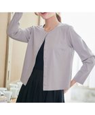 【ティアクラッセ/Tiaclasse】の【小倉優子さん着用・洗える・接触冷感・汗ジミ防止】“サマさまカットソー”フレームボタンカーディガン グレージュ|ID: prp329100004850803 ipo3291000000035561920