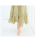 【フェルゥ/Feroux】の【洗える】タックデザインティアードスカート グリーン系|ID: prp329100004850804 ipo3291000000035561953