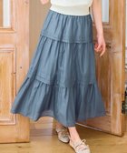 【フェルゥ/Feroux】の【洗える】タックデザインティアードスカート ブルー系|ID: prp329100004850804 ipo3291000000035561958