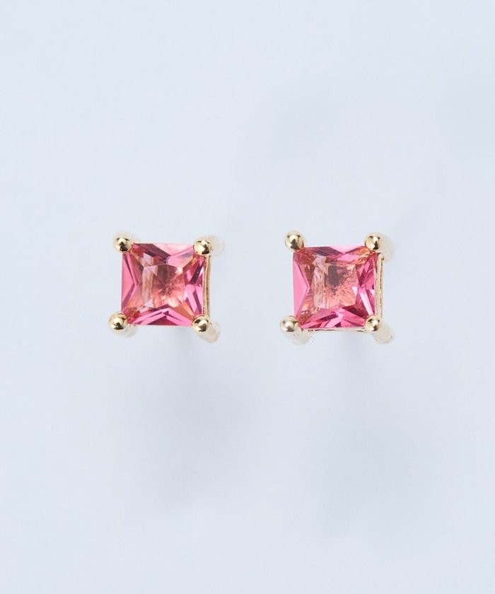 【フィービィー/phoebe】のシャインフレームスクエアピアス レッド インテリア・キッズ・メンズ・レディースファッション・服の通販 founy(ファニー) https://founy.com/ ファッション Fashion レディースファッション Fashion for Women アクセサリー Fashion Accessories クール Cool, Chic スクエア Square, Square Shape フェミニン Feminine, Girly モチーフ Motif, Design Theme |ID: prp329100004850807 ipo3291000000035561996