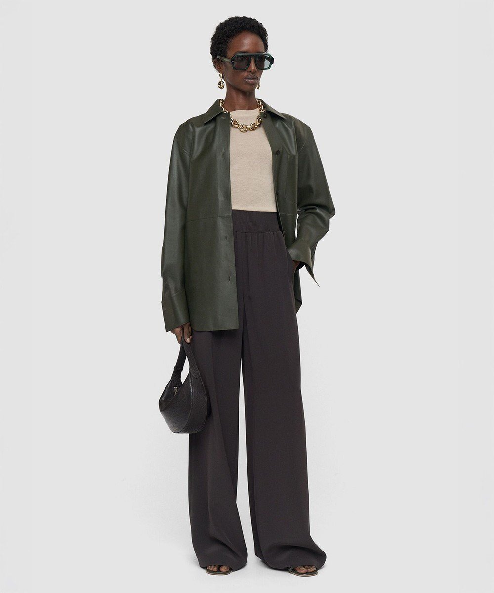 【ジョゼフ/JOSEPH】のサテンツイル トラウザーズ インテリア・キッズ・メンズ・レディースファッション・服の通販 founy(ファニー) ファッション Fashion レディースファッション Fashion for Women パンツ Pants & Trousers なめらか Smooth, Silky Texture ドレープ Drape, Draping Fabric フラット Flat, Flat Shoes フロント Front, Front Design ラグジュアリー Luxury, Elegant ワイド Wide, Wide Fit エレガント 上品 Elegant 夏 Summer 春 Spring S/S・春夏 SS, Spring/Summer, Warm Season Cocoa|ID: prp329100004850812 ipo3291000000035940278