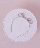 【メゾンドフルール/Maison de FLEUR】のグログランリボンメタルビジューカチューシャ Pink|ID: prp329100004850818 ipo3291000000035562206