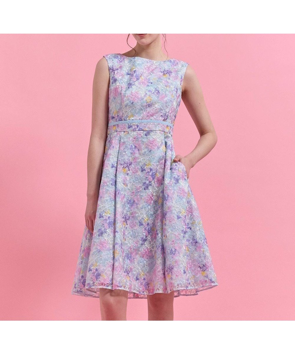 【トッカ/TOCCA】のRAINBOW UTOPIA ドレス 人気、トレンドファッション・服の通販 founy(ファニー) 　ファッション　Fashion　レディースファッション　Fashion for Women　ワンピース　Dresses　フォーマル・パーティードレス・結婚式用ドレス　Elegant & Casual Dresses　オーガンジー　Organza Fabric　ドレス　Dress, One-Piece　フェミニン　Feminine, Girly　フラワー　Flower, Floral　プリント　Print, Printed Pattern　エレガント 上品　Elegant　夏　Summer　S/S・春夏　SS, Spring/Summer, Warm Season　A/W・秋冬　Autumn/Winter　 other-1|ID: prp329100004850824 ipo3291000000035562291