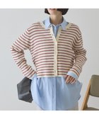 【アメリカンホリック/AMERICAN HOLIC】のマルチボーダーリブニットカーディガン Ivory|ID: prp329100004850909 ipo3291000000035563528