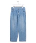 【ジェイプレスヨークストリート/J.PRESS YORK STREET】の【UNISEX】ライトオンス ワイドデニムパンツ ダルブルー系|ID: prp329100004850914 ipo3291000000035563615