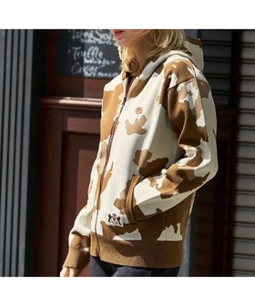 【ピーダブリュサーキュラス/PW CIRCULUS】の【WOMEN】ピント柄 ジップアップニットフーディ 人気、トレンドファッション・服の通販 founy(ファニー) ファッション Fashion レディースファッション Fashion for Women トップス・カットソー Cut & Sew Tops ニット Knit Tops & Sweaters オレンジ Orange 洗える Machine Washable 秋 Autumn 軽量 Lightweight, Ultra Light セーター Sweater, Knitwear プリント Print, Printed Pattern 羽織 Haori, Light Jacket モチーフ Motif, Design Theme 無地 Plain, Solid Color A/W・秋冬 Autumn/Winter 2024年 2024 ゴルフ Golf 2024-2025秋冬・A/W Autumn/Winter 2024–25 AW24–25 |ID:prp329100004851126