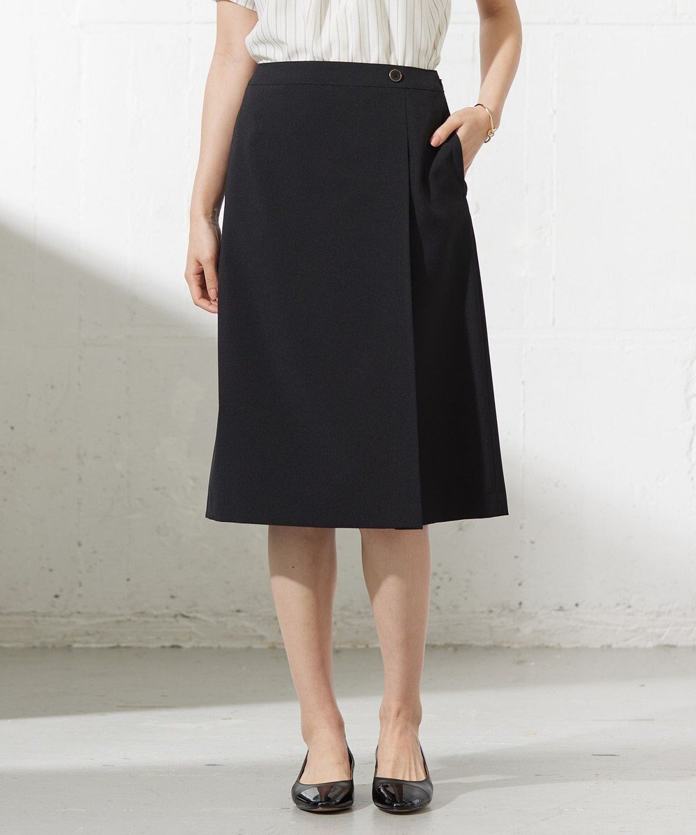 【ジェイ プレス/J.PRESS】の【セットアップ対応・洗える】DRYウーステッド スカート インテリア・キッズ・メンズ・レディースファッション・服の通販 founy(ファニー) 　ファッション　Fashion　レディースファッション　Fashion for Women　セットアップ　Matching Sets　スカート・ミニ/ミディ/マキシ　Skirts / Mini, Midi & Maxi Skirts　アシンメトリー　Asymmetrical Style　シンプル　Simple, Minimal　ジャケット　Jacket, Outerwear　セットアップ　Set-Up, Coordinated Outfit　フェミニン　Feminine, Girly　ベーシック　Basic, Essential　エレガント 上品　Elegant　夏　Summer　春　Spring　S/S・春夏　SS, Spring/Summer, Warm Season　洗える　Machine Washable　ビジネス 仕事 通勤　Business / Work / Commuting　ブラック系|ID: prp329100004851133 ipo3291000000035572062