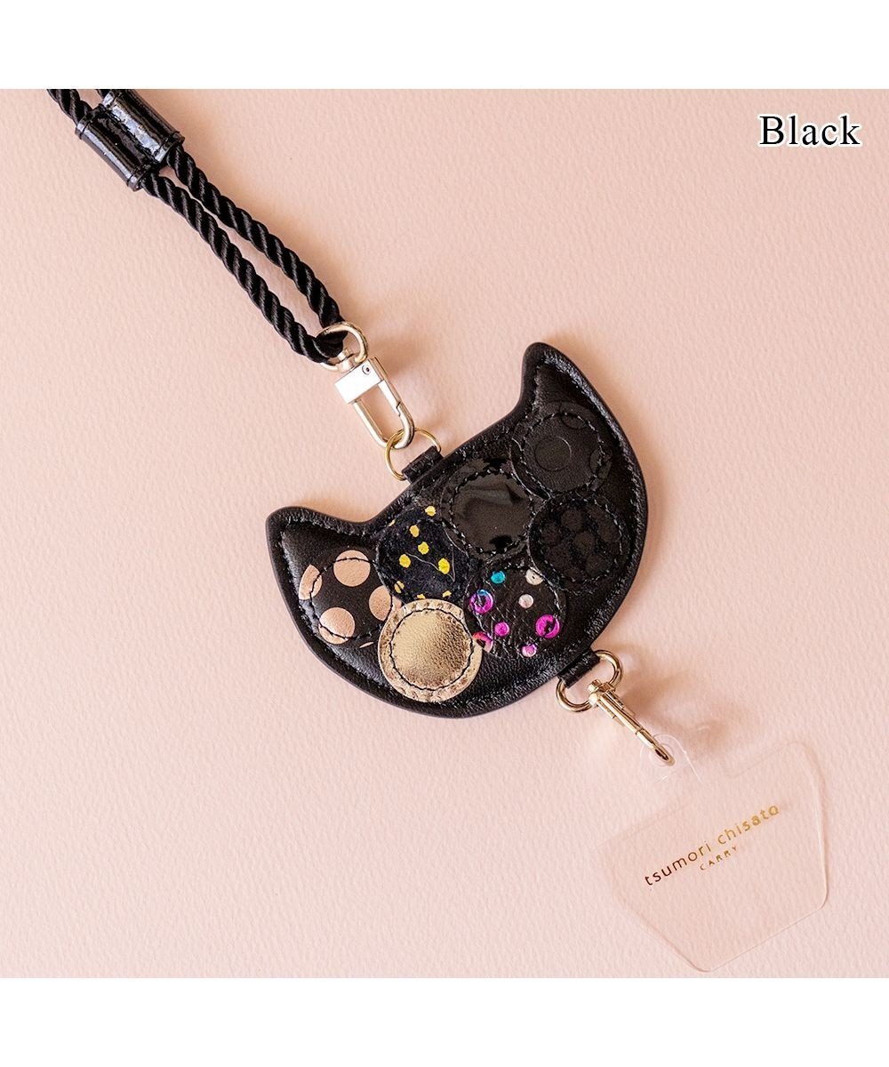 【ツモリチサト キャリー/tsumori chisato CARRY】の新マルチドット スマホ ショルダー ストラップ インテリア・キッズ・メンズ・レディースファッション・服の通販 founy(ファニー) 　ファッション　Fashion　レディースファッション　Fashion for Women　スポーツウェア　Functional & Stylish Sportswear　エナメル　Patent Leather　ショルダー　Shoulder, Shoulder Strap　スポーツ　Sports, Activewear　スマホ　Smartphone, Mobile Device　ドット　Polka Dot, Dot Pattern　ネコ　Cat, Feline Motif　パッチワーク　Patchwork, Mixed Fabric　プリント　Print, Printed Pattern　モバイル　Mobile, Smartphone　ラップ　Wrap, Wrap Design　人気　Popular, Best Seller　定番　Standard, Basic Item　ブラックⅡ|ID: prp329100004851150 ipo3291000000035572632