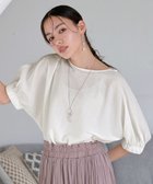 【ティアクラッセ/Tiaclasse】の【接触冷感】袖ギャザードルマンプルオーバー オフホワイト|ID: prp329100004851179 ipo3291000000035574330