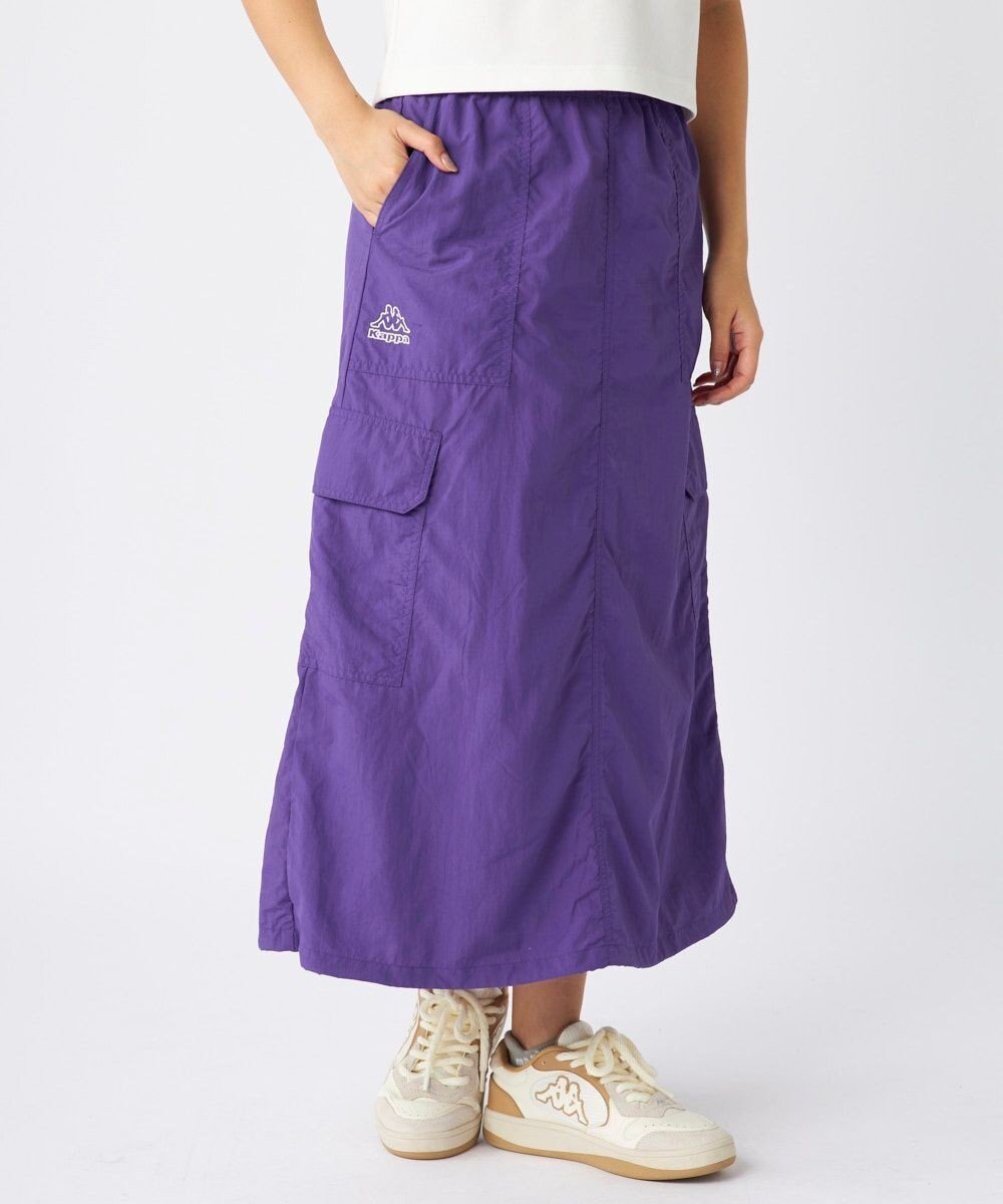【その他のブランド/Other】の【Kappa】ロングスカート インテリア・キッズ・メンズ・レディースファッション・服の通販 founy(ファニー) 　ファッション　Fashion　レディースファッション　Fashion for Women　スカート　Skirts　ロングスカート　Long Skirts / Maxi & Midi Skirts　イタリア　Italy　春　Spring　サッカー　Seersucker, Summer Fabric　シンプル　Simple, Minimal　スタイリッシュ　Stylish, Fashionable　スポーツ　Sports, Activewear　人気　Popular, Best Seller　ポケット　Pocket, Pocket Detail　ロング　Long, Long-Length　S/S・春夏　SS, Spring/Summer, Warm Season　夏　Summer　パープル|ID: prp329100004851203 ipo3291000000035574832