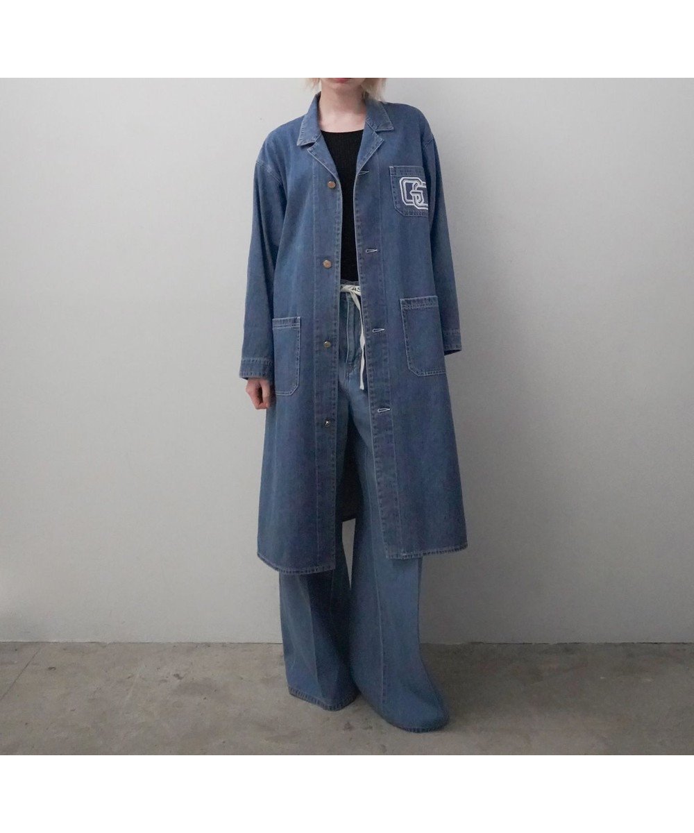 【グレース コンチネンタル/GRACE CONTINENTAL】のメカニックデニムコート 人気、トレンドファッション・服の通販 founy(ファニー) 　ファッション　Fashion　レディースファッション　Fashion for Women　アウター　Coat / Outerwear Collection　コート・ロングコート・ピーコート　Long Coats, Peacoats & More　レディースジャケット・軽アウター　Jackets　コレクション　Collection, Seasonal Line　ジャケット　Jacket, Outerwear　デニム　Denim, Jeans Material　ポケット　Pocket, Pocket Detail　モチーフ　Motif, Design Theme　ヴィンテージ　Vintage Style　夏　Summer　春　Spring　S/S・春夏　SS, Spring/Summer, Warm Season　 other-1|ID: prp329100004851220 ipo3291000000035574893