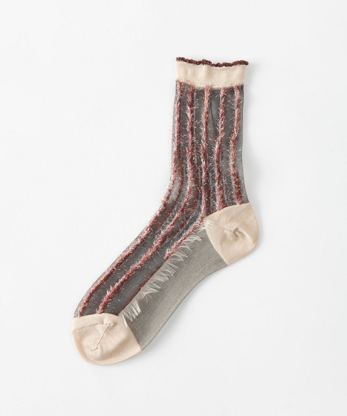 【トリコテ/Tricote】のシースルーストライプラメソックス インテリア・キッズ・メンズ・レディースファッション・服の通販 founy(ファニー) https://founy.com/ ファッション Fashion レディースファッション Fashion for Women ソックス&靴下 Socks & Hosiery レッグウェア・ストッキング Legwear & Hosiery おすすめ Recommended / Our Picks エレガント 上品 Elegant サンダル Sandals, Summer Shoes ストライプ Stripe, Striped Pattern ソックス Socks, Hosiery タンブラー Tumbler, Travel Mug ミュール Mule, Backless Shoes 夏 Summer |ID: prp329100004851233 ipo3291000000035575008