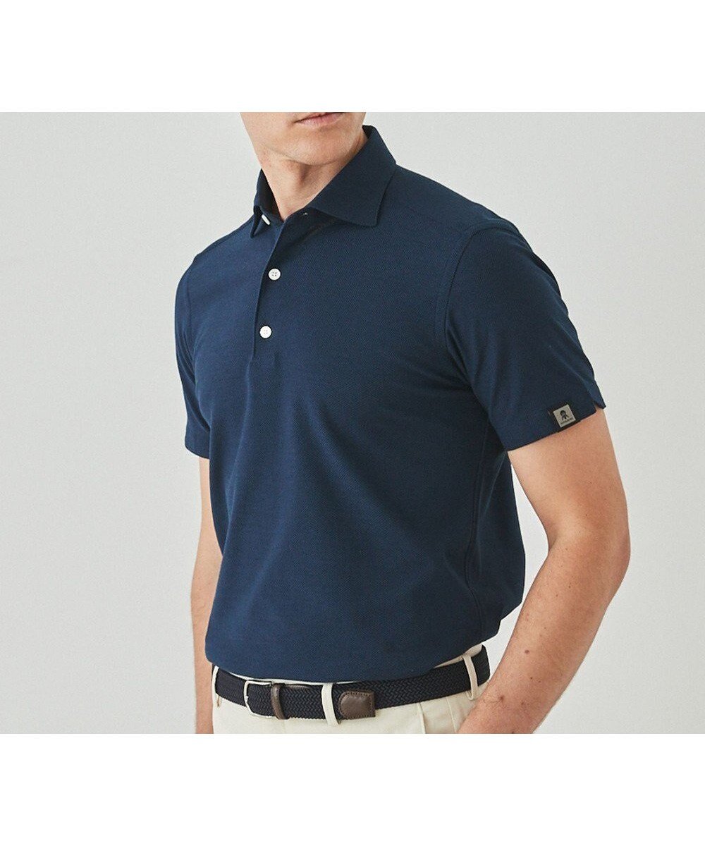 【五大陸/gotairiku / MEN】の3年連続売上NO1【仕事で着られる】キレイめ 鹿の子ビズポロシャツ インテリア・キッズ・メンズ・レディースファッション・服の通販 founy(ファニー) 　ファッション　Fashion　メンズファッション　Fashion for Men　トップス・カットソー　Cut & Sew Tops　メンズシャツ　Shirts　ポロシャツ / きれいめカジュアルスタイル　Polo Shirts　イタリア　Italy　春　Spring　吸水　Absorbent, Quick-Dry　鹿の子　Piqué, Kanoko Fabric　シェイプ　Shape, Slim Fit　シンプル　Simple, Minimal　ジャケット　Jacket, Outerwear　ストレッチ　Stretch, Stretchy Fabric　ドレス　Dress, One-Piece　定番　Standard, Basic Item　人気　Popular, Best Seller　ベーシック　Basic, Essential　ポロシャツ　Polo Shirt, Collared Tee　ワイド　Wide, Wide Fit　S/S・春夏　SS, Spring/Summer, Warm Season　夏　Summer　エレガント 上品　Elegant　ビジネス 仕事 通勤　Business / Work / Commuting　ライトネイビー|ID: prp329100004851678 ipo3291000000035601272
