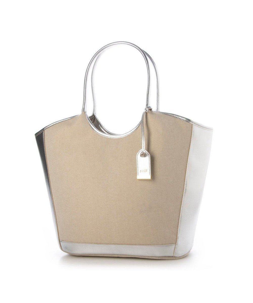 【アンビリオン/UNBILLION】のペルケ perche / キャンバス・牛革トリミングトート インテリア・キッズ・メンズ・レディースファッション・服の通販 founy(ファニー) ファッション Fashion レディースファッション Fashion for Women バッグ Bags おすすめ Recommended / Our Picks キャンバス Canvas, Canvas Fabric トリミング Trimming, Decorative Edge ビジネス 仕事 通勤 Business / Work / Commuting シルバー|ID: prp329100004851763 ipo3291000000035603372