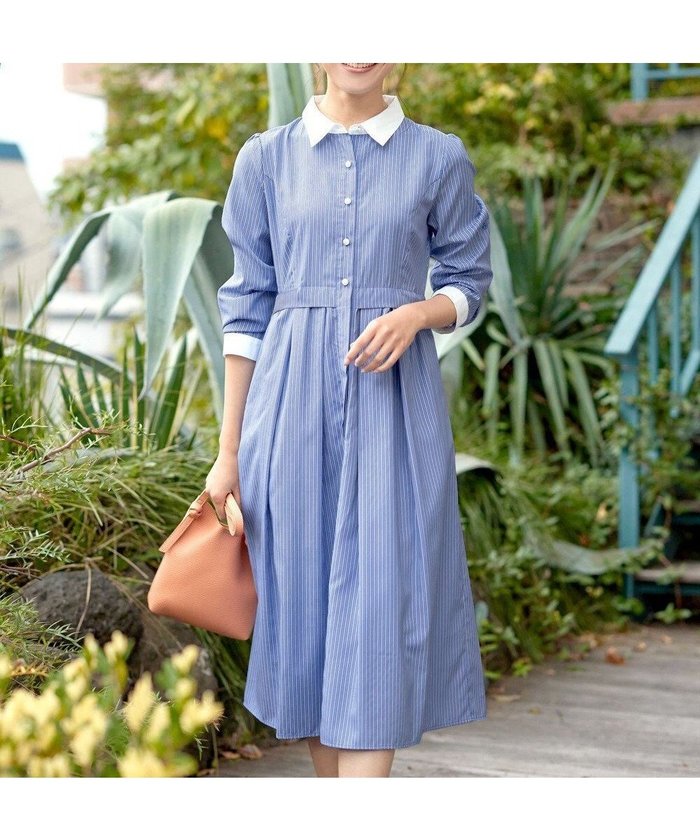 【ティアクラッセ/Tiaclasse】の【洗える】パール釦フレアシャツワンピース インテリア・キッズ・メンズ・レディースファッション・服の通販 founy(ファニー) https://founy.com/ ファッション Fashion レディースファッション Fashion for Women ワンピース Dresses シャツワンピース / 1枚で着映えコーデ Shirt Dresses アクセサリー Fashion Accessories ウォッシャブル Machine Washable 春 Spring 洗える Machine Washable カーディガン Cardigan, Knitwear ストライプ Stripe, Striped Pattern チュニック Tunic, Long Top パール Pearl, Pearl Accent フレア Flare, Flared ポケット Pocket, Pocket Detail 無地 Plain, Solid Color リゾート Resort, Vacation Style レース Lace, Lace Fabric S/S・春夏 SS, Spring/Summer, Warm Season 再入荷 Restock / Back in Stock 夏 Summer 旅行 Travel エレガント 上品 Elegant 新作・新入荷 New Arrivals / New In |ID: prp329100004851765 ipo3291000000035603392