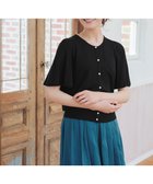 【ティアクラッセ/Tiaclasse】の【洗える】フレアスリーブカーディガン ブラック|ID: prp329100004851789 ipo3291000000035603906