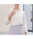 【ティアクラッセ/Tiaclasse】の【洗える】リボンカラーパフスリーブブラウス オフホワイト|ID: prp329100004851795 ipo3291000000035604309